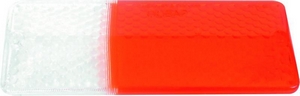 Стекло указателя поворота для ВАЗ 2103, 2106, 2121, 2131, бело-оранжевое, левое