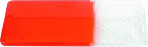 Стекло указателя поворота для ВАЗ 2103, 2106, 2121, 2131, бело-оранжевое, правое