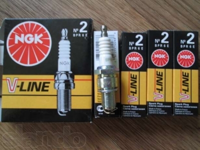 Свечи зажигания «NGK» V-LINE ВАЗ 2108-2111, 2115, 21213, 2131, карбюратор (комплект 4 штуки) - Тюнинг ВАЗ Лада VIN: (NGK №2). 