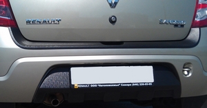 Защита KART RS (накладка на задний бампер для защиты лкп) Renault Sandero