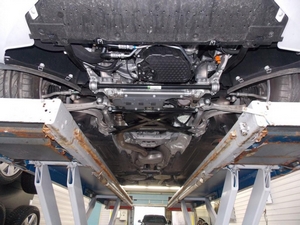 Защита картера Audi A4 (B8) большая с электроусилителем руля 2013.08-2015 г.в.
