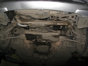 Защита картера и КПП Mercedes-Benz C-Class С240 W203 2000-2007 г.в. (3 части)