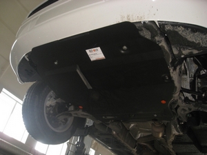 Защита картера и КПП Volkswagen Transporter T-5 4 motion 4WD на пыльник с 2003-н.в.