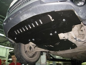 Защита картера и радиатора Audi Q7 2006-2009 г.в. (2 части)