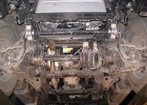 Защита КПП и раздатки Mitsubishi L200 2006-2015 г.в. (2 части)