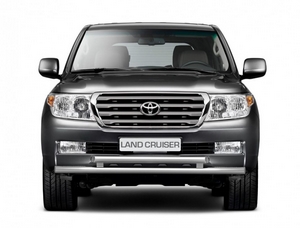 Защита переднего бампера двойная (НПС) Toyota Land Cruiser (2010-2015)