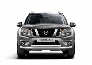 Защита переднего бампера двойная (ППК) Nissan Terrano (2014-2016)