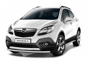 Защита переднего бампера одинарная 51 мм (НПС) Opel Mokka Turbo 2012-