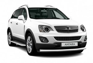 Защита переднего бампера одинарная 63 мм (НПС) Opel Antara 2011-