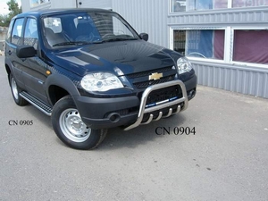 Защита переднего бампера с защитой картера (АКУЛА мини) ВАЗ 2123 Chevrolet Niva (2009 - н.в.) - Тюнинг ВАЗ Лада VIN: no.16836. 