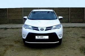 Защита переднего бампера труба Toyota RAV4 (2013 - 2014) - Тюнинг ВАЗ Лада VIN: no.24228. 