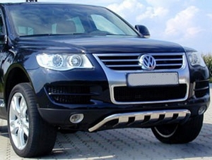 Защита переднего бампера Volkswagen Touareg (2007 - 2009)