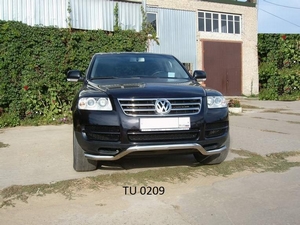 Защита переднего бампера волна Volkswagen Touareg (2002 - 2006)