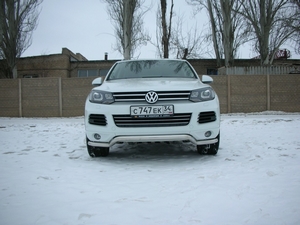 Защита переднего бампера волна Volkswagen Touareg (2010 - н.в.)