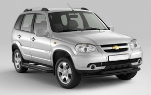 Защита порогов с алюминиевой фигурной площадкой 63мм (ППК) Chevrolet Niva 2009-