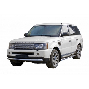 Защита порогов с алюминиевым листом d63,5 Land Rover Range Rover