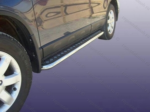 Защита порогов с накладкой лист Honda CR-V (2007-2009)