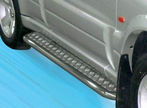 Защита порогов с накладкой лист Suzuki Grand Vitara (2005 - 2007) - Тюнинг ВАЗ Лада VIN: no.22980. 