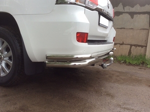 Защита угловая труба двойная Toyota Land Cruiser 200 (2015 - н.в.) - Тюнинг ВАЗ Лада VIN: no.23870. 