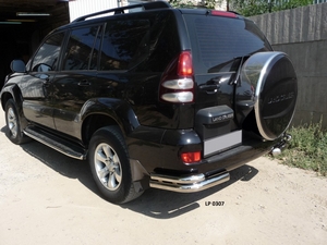 Защита угловая труба двойная Toyota Land Cruiser Prado 120 (2003 - 2009)
