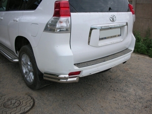 Защита угловая труба двойная Toyota Land Cruiser Prado 150 (2010 - 2013)