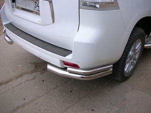 Защита угловая труба двойная Toyota Land Cruiser Prado 150 (2014 - н.в.)