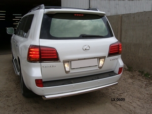 Защита заднего бампера труба Lexus LX 570 (2007 - 2014) - Тюнинг ВАЗ Лада VIN: no.19968. 