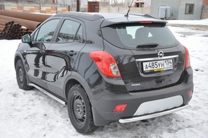 Защита заднего бампера труба Opel Mokka (2012 - 2013)