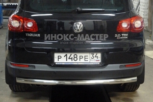 Защита заднего бампера труба Volkswagen Tiguan Track & Style (2008)