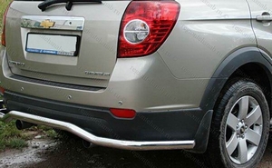 Защита заднего бампера волна Chevrolet Captiva (2006 - 2009)