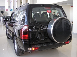 Защитный бокс для запасного колеса Mitsubishi Pajero 3 (Dakar)