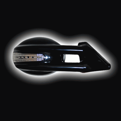 Зеркало с эл.приводом, + светодиодный поворотник, черное (4 провода) - Тюнинг ВАЗ Лада VIN: RS-00776. 
